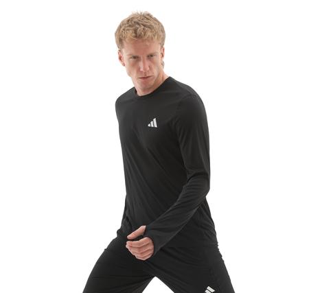 adidas Run Ess Ls M Erkek Sweatshirt Siyah