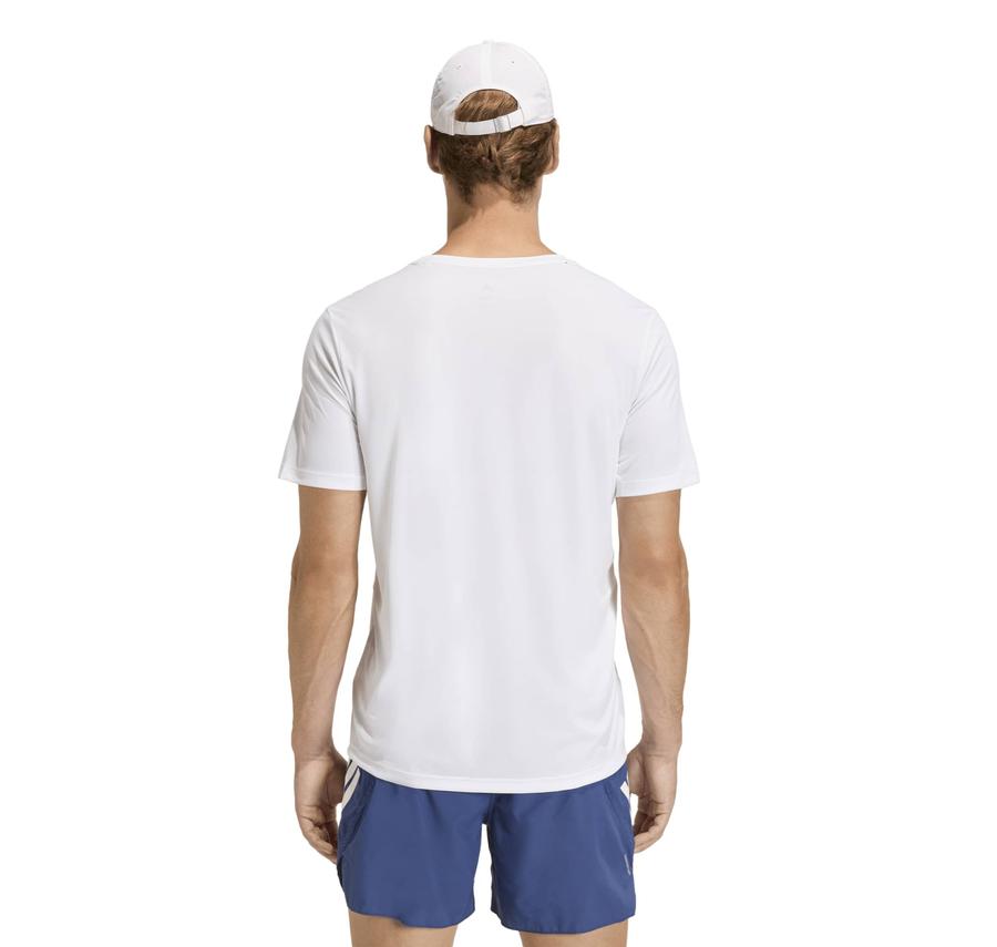adidas Run Ess Tee M Erkek T-Shirt Beyaz adidas Run Ess Tee M Erkek T-Shirt Beyaz