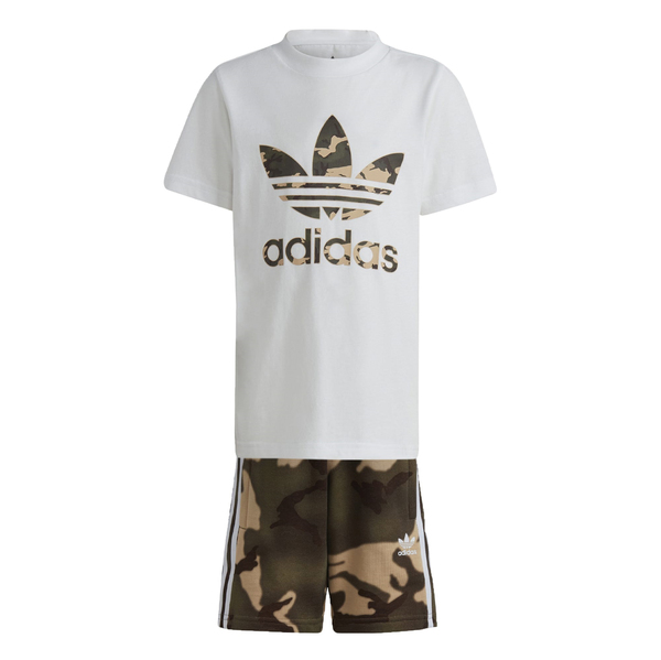 adidas Short Tee Set Çocuk T-Shirt Beyaz