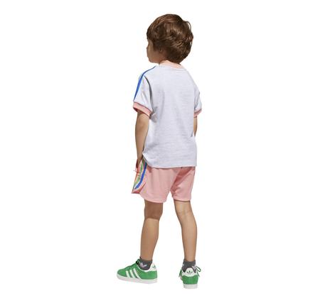 adidas Short Tee Set Çocuk T-Shirt Gri