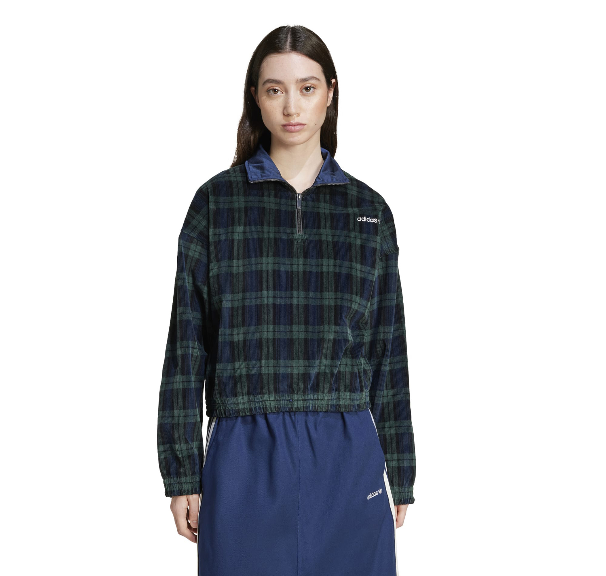 Женский свитшот adidas Tartan Half Zip