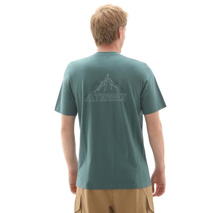 adidas Terrex Mountaın Tee Erkek T-Shirt Yeşil adidas Terrex Mountaın Tee Erkek T-Shirt Yeşil