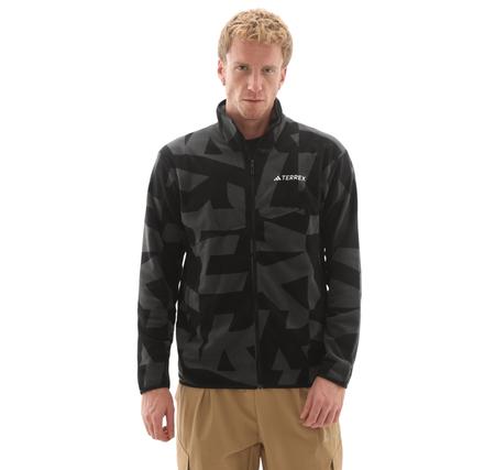 adidas Terrex Mt Aop Fz Fl Erkek Ceket Gri adidas Terrex Mt Aop Fz Fl Erkek Ceket Gri