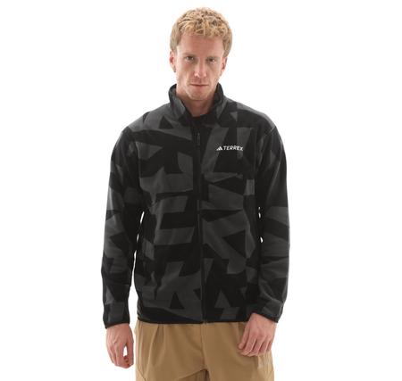 adidas Terrex Mt Aop Fz Fl Erkek Ceket Gri adidas Terrex Mt Aop Fz Fl Erkek Ceket Gri