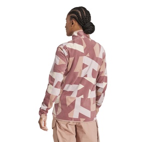 adidas Terrex Multi Printed Full-Zip Fleece Kadın Ceket Pembe