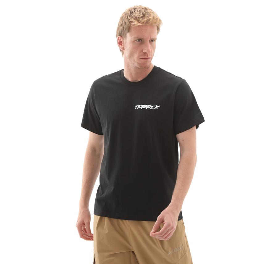 adidas Terrex U Snow T Erkek T-Shirt Siyah adidas Terrex U Snow T Erkek T-Shirt Siyah