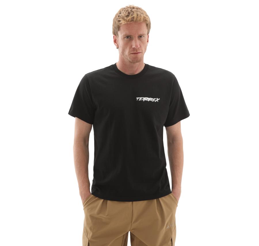 adidas Terrex U Snow T Erkek T-Shirt Siyah adidas Terrex U Snow T Erkek T-Shirt Siyah