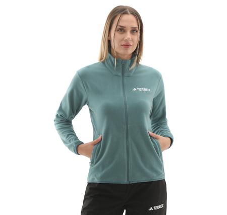 adidas Terrex W Mt Ess Fz Fl Kadın Ceket Turkuaz adidas Terrex W Mt Ess Fz Fl Kadın Ceket Turkuaz