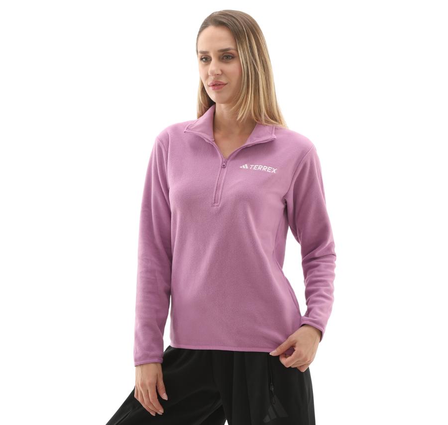 adidas Terrex W Mt Ess Hz Fl Kadın Sweatshirt Pembe adidas Terrex W Mt Ess Hz Fl Kadın Sweatshirt Pembe