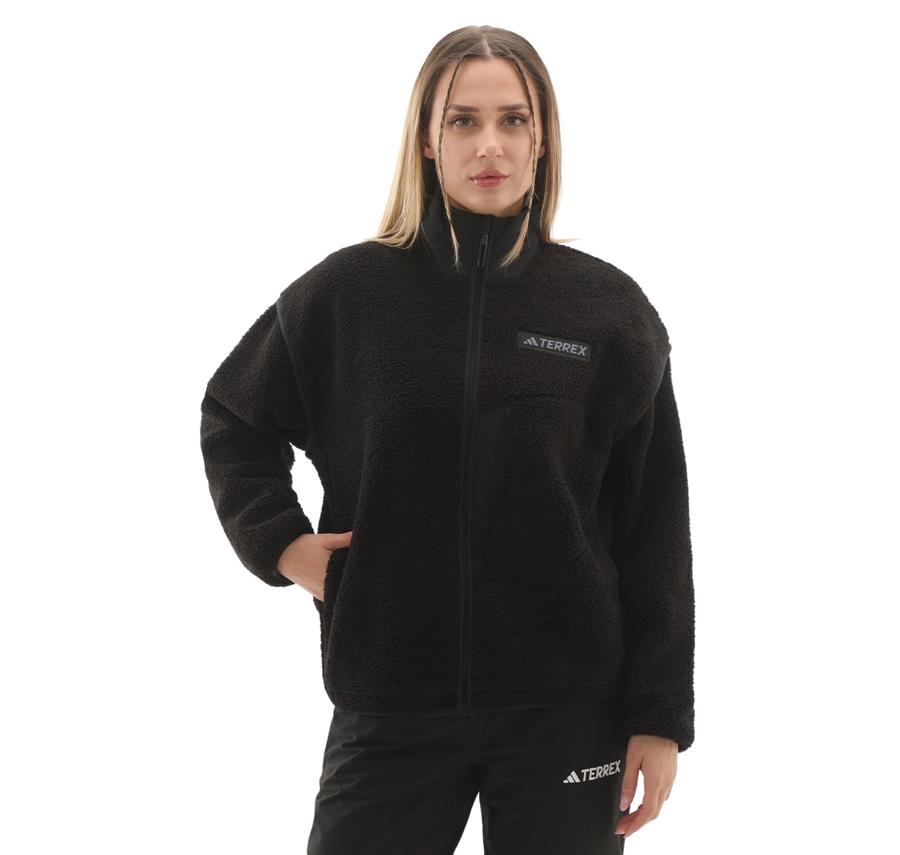 adidas Terrex W Xpl Pıle Jkt Kadın Ceket Siyah adidas Terrex W Xpl Pıle Jkt Kadın Ceket Siyah