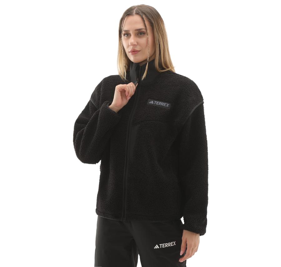 adidas Terrex W Xpl Pıle Jkt Kadın Ceket Siyah adidas Terrex W Xpl Pıle Jkt Kadın Ceket Siyah