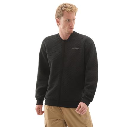 adidas Terrex Xpl Sweat Jkt Erkek Ceket Siyah adidas Terrex Xpl Sweat Jkt Erkek Ceket Siyah