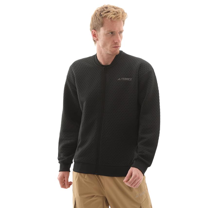 adidas Terrex Xpl Sweat Jkt Erkek Ceket Siyah adidas Terrex Xpl Sweat Jkt Erkek Ceket Siyah