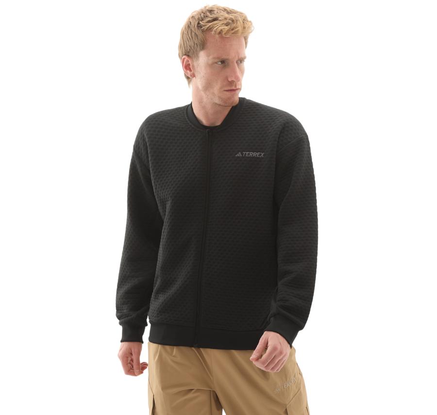 adidas Terrex Xpl Sweat Jkt Erkek Ceket Siyah adidas Terrex Xpl Sweat Jkt Erkek Ceket Siyah