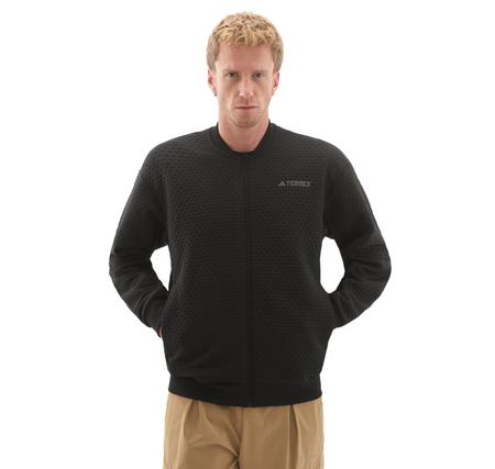 adidas Terrex Xpl Sweat Jkt Erkek Ceket Siyah adidas Terrex Xpl Sweat Jkt Erkek Ceket Siyah