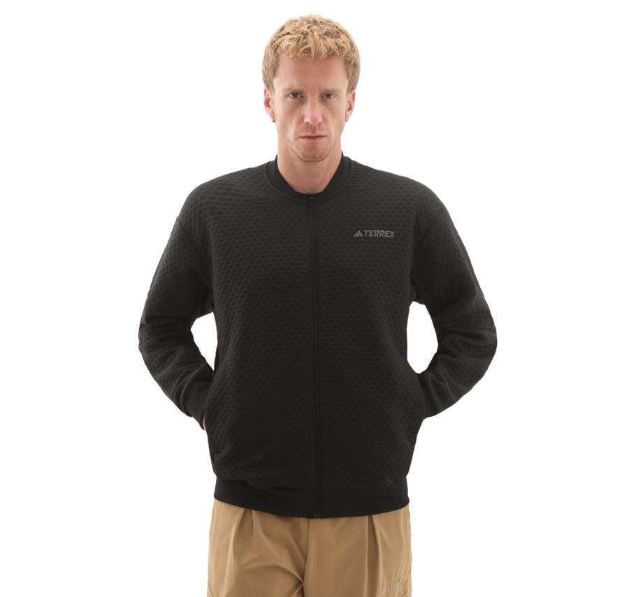 adidas Terrex Xpl Sweat Jkt Erkek Ceket Siyah adidas Terrex Xpl Sweat Jkt Erkek Ceket Siyah