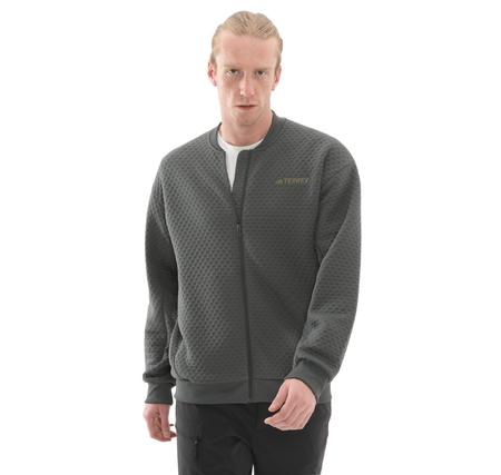 adidas Terrex Xploric Sweater Erkek Ceket Antrasit