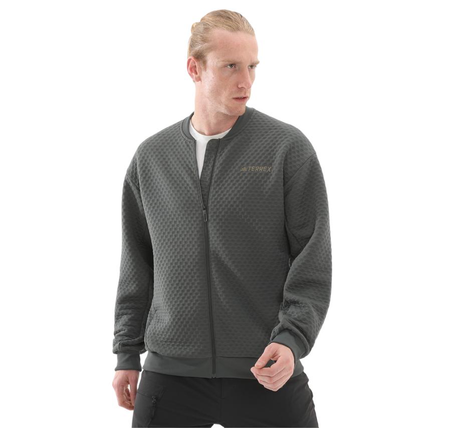adidas Terrex Xploric Sweater Erkek Ceket Antrasit adidas Terrex Xploric Sweater Erkek Ceket Antrasit