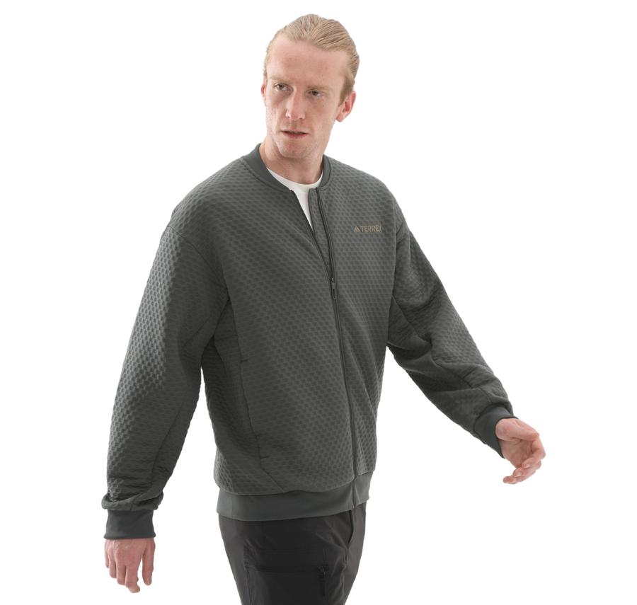 adidas Terrex Xploric Sweater Erkek Ceket Antrasit adidas Terrex Xploric Sweater Erkek Ceket Antrasit