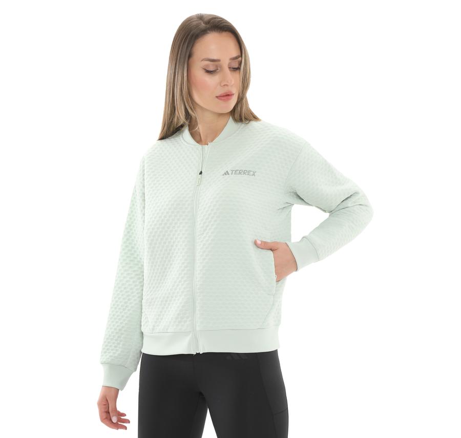 adidas Terrex Xploric Sweater Kadın Ceket Yeşil adidas Terrex Xploric Sweater Kadın Ceket Yeşil