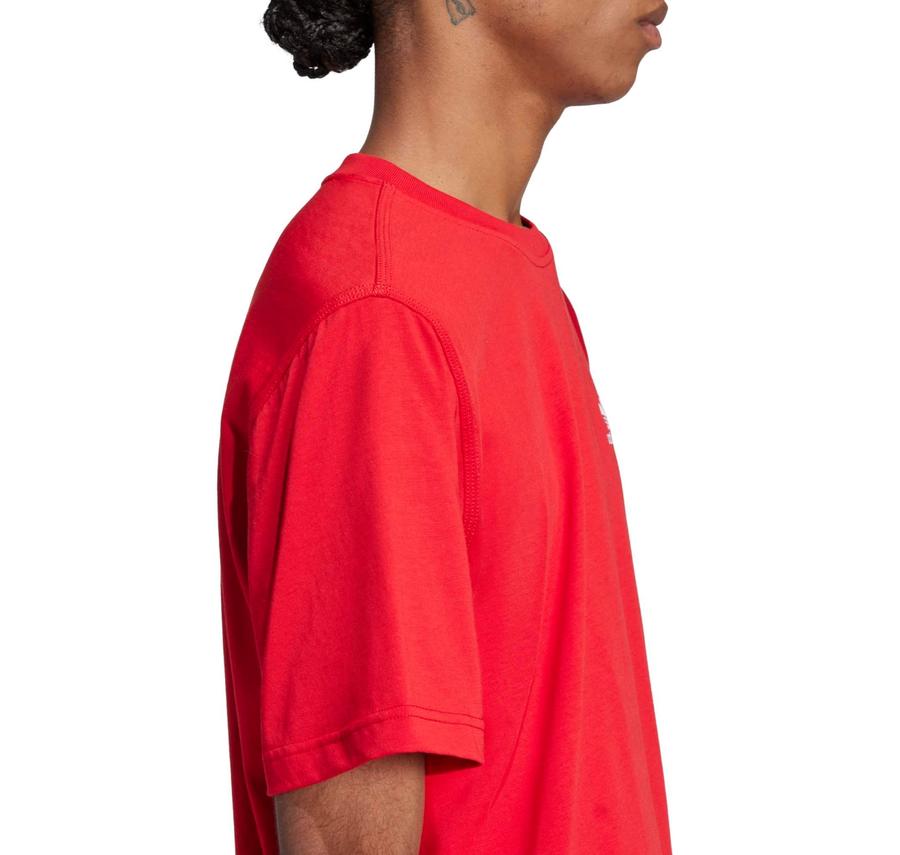 adidas Trefoıl Ess Tee Erkek T-Shirt Kırmızı adidas Trefoıl Ess Tee Erkek T-Shirt Kırmızı