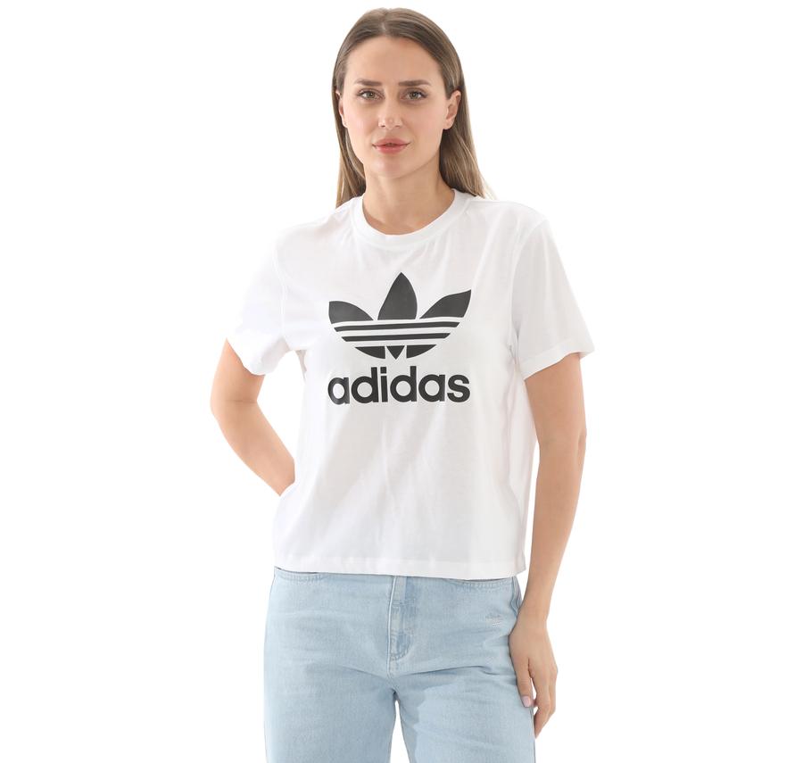 adidas Trfl Tee Boxy Kadın T-Shirt Beyaz adidas Trfl Tee Boxy Kadın T-Shirt Beyaz