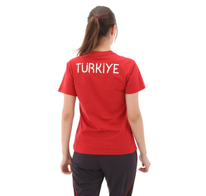 adidas Turkıye Tee C W Kadın T-Shirt Kırmızı