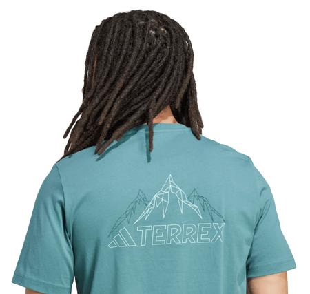 adidas Tx Mountaın Tee Erkek T-Shirt Yeşil