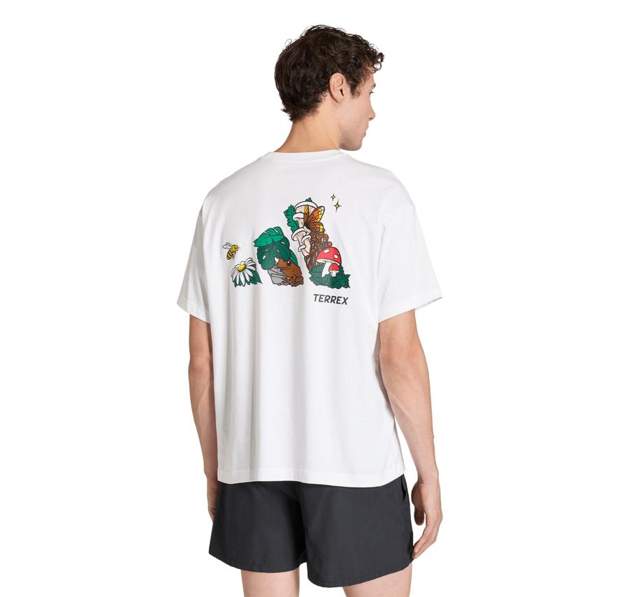 adidas U Nature G T Erkek T-Shirt Beyaz adidas U Nature G T Erkek T-Shirt Beyaz