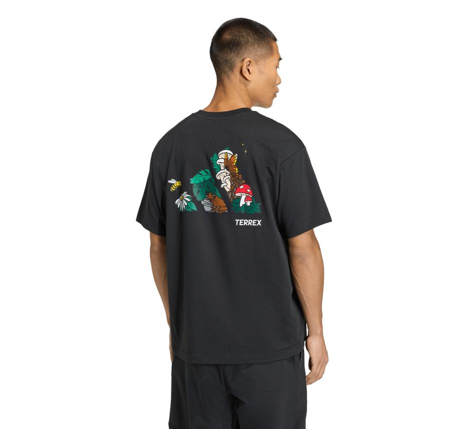 adidas U Nature G T Erkek T-Shirt Siyah adidas U Nature G T Erkek T-Shirt Siyah