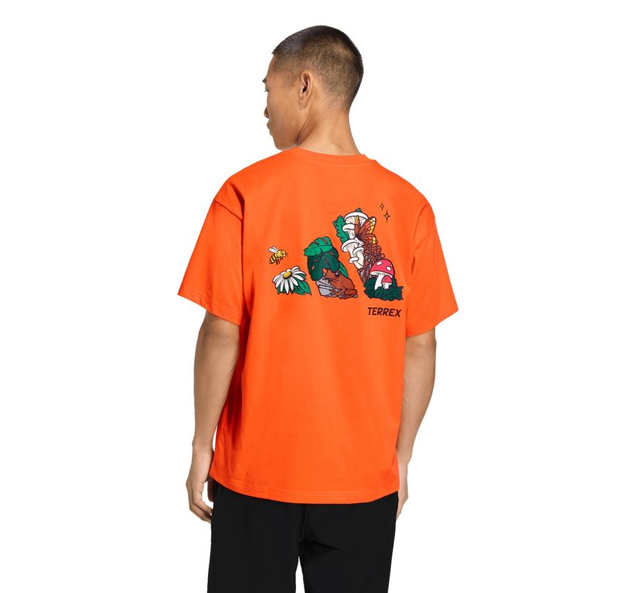 adidas U Nature G T Erkek T-Shirt Turuncu adidas U Nature G T Erkek T-Shirt Turuncu