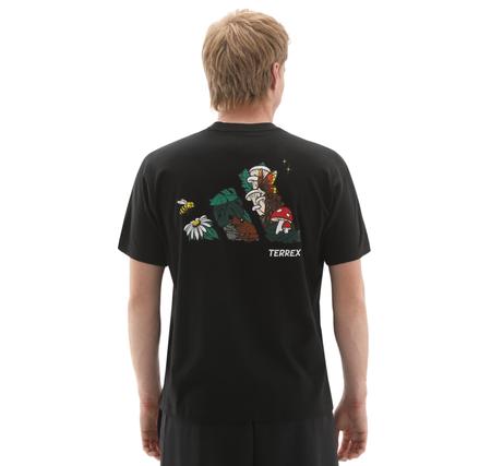 adidas U Nature G T Erkek T-Shirt Siyah