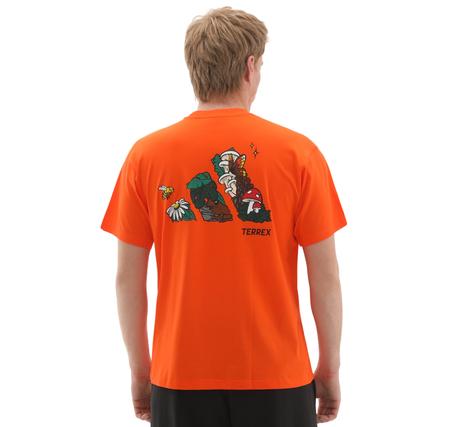 adidas U Nature G T Erkek T-Shirt Turuncu