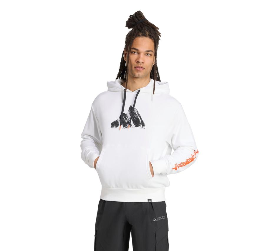 adidas U Snow Hd Erkek Sweatshirt Beyaz adidas U Snow Hd Erkek Sweatshirt Beyaz