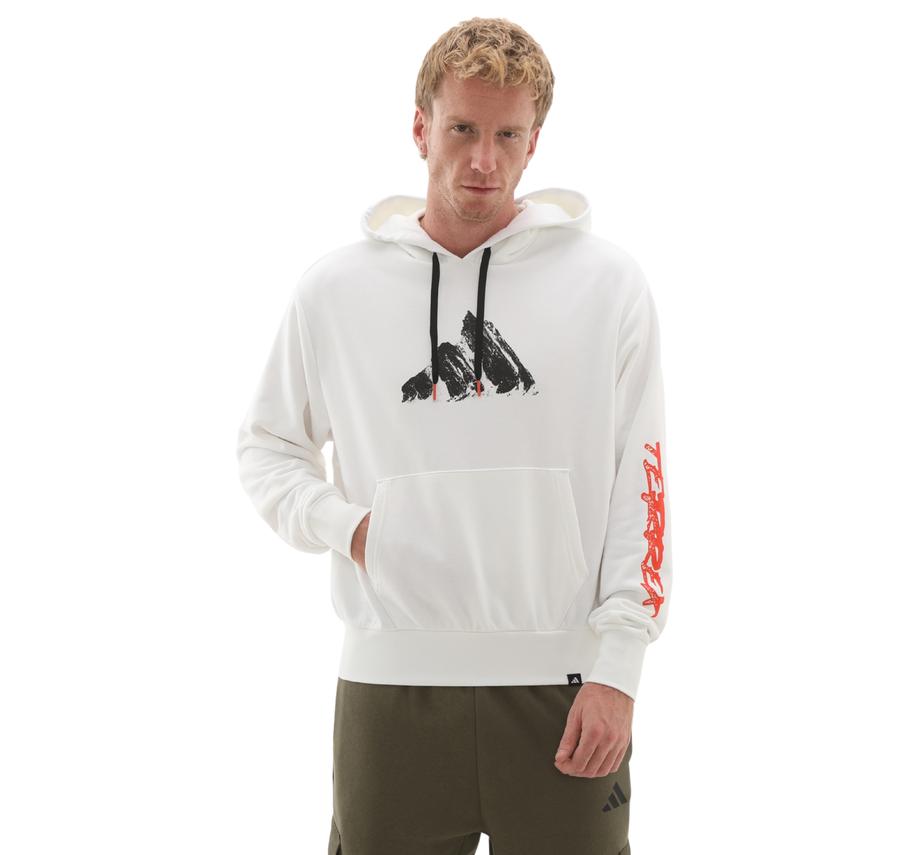 adidas U Snow Hd Erkek Sweatshirt Beyaz adidas U Snow Hd Erkek Sweatshirt Beyaz