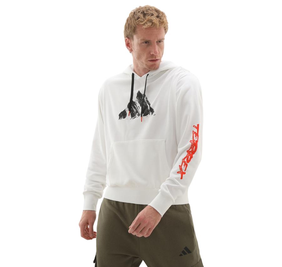 adidas U Snow Hd Erkek Sweatshirt Beyaz adidas U Snow Hd Erkek Sweatshirt Beyaz