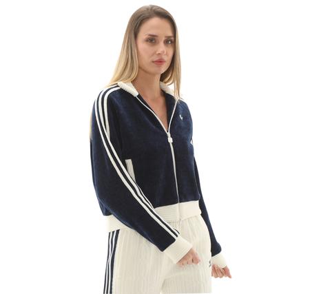adidas Velour Knıt Tt Kadın Ceket Lacivert