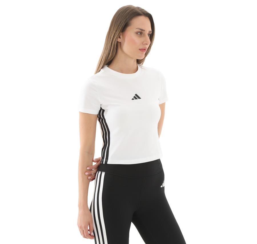 adidas W 3S Sj Baby T Kadın T-Shirt Beyaz adidas W 3S Sj Baby T Kadın T-Shirt Beyaz