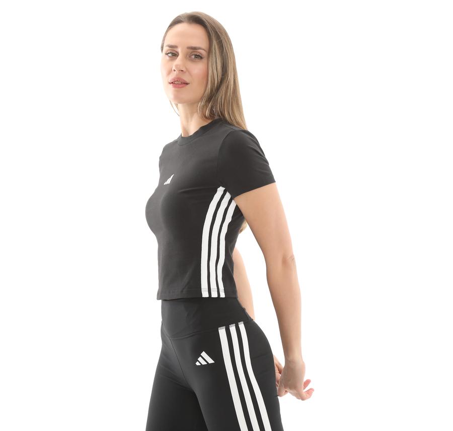 adidas W 3S Sj Baby T Kadın T-Shirt Siyah adidas W 3S Sj Baby T Kadın T-Shirt Siyah