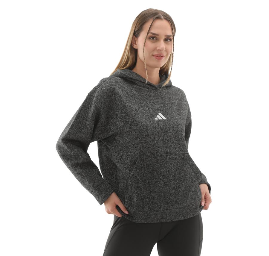 adidas W All Szn Hl Hd Kadın Sweatshirt Antrasit adidas W All Szn Hl Hd Kadın Sweatshirt Antrasit