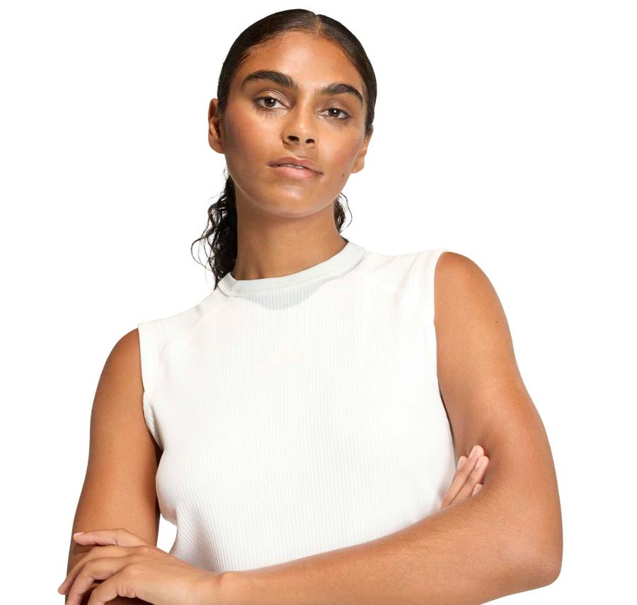 adidas W All Szn Rb Tk Kadın T-Shirt Beyaz adidas W All Szn Rb Tk Kadın T-Shirt Beyaz