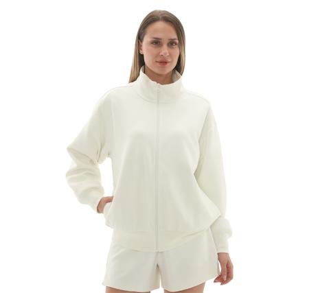 adidas W All Szn Sl Fz Kadın Ceket Beyaz adidas W All Szn Sl Fz Kadın Ceket Beyaz