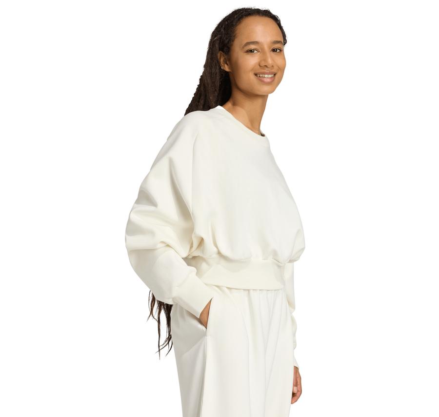 adidas W All Szn Sl Sw Kadın Sweatshirt Beyaz adidas W All Szn Sl Sw Kadın Sweatshirt Beyaz