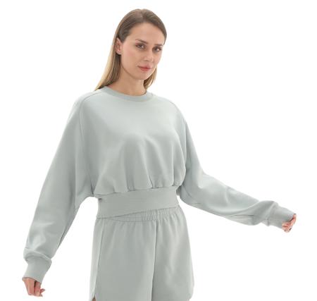 adidas W All Szn Sl Sw Kadın Sweatshirt Açık Mavi adidas W All Szn Sl Sw Kadın Sweatshirt Açık Mavi