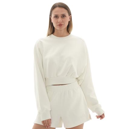 adidas W All Szn Sl Sw Kadın Sweatshirt Beyaz adidas W All Szn Sl Sw Kadın Sweatshirt Beyaz