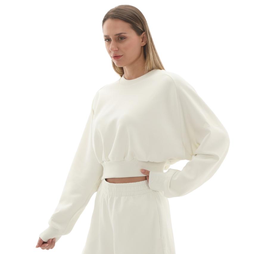 adidas W All Szn Sl Sw Kadın Sweatshirt Beyaz adidas W All Szn Sl Sw Kadın Sweatshirt Beyaz