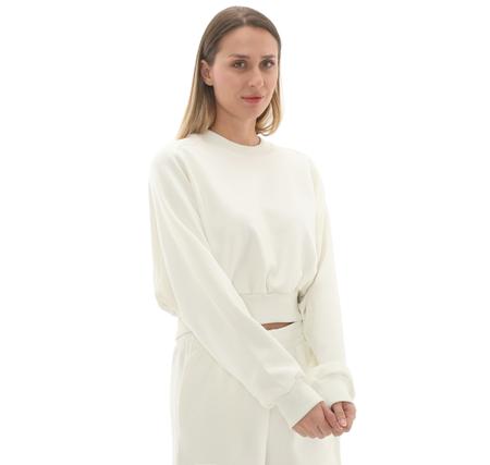 adidas W All Szn Sl Sw Kadın Sweatshirt Beyaz adidas W All Szn Sl Sw Kadın Sweatshirt Beyaz