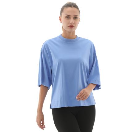 adidas W All Szn Sl T Kadın T-Shirt Mavi