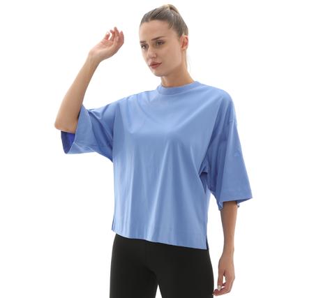 adidas W All Szn Sl T Kadın T-Shirt Mavi