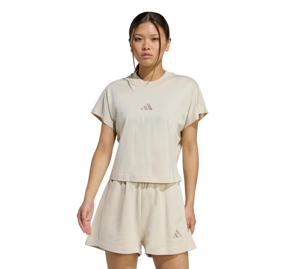 adidas W All Szn Tee Kadın T-Shirt Krem adidas W All Szn Tee Kadın T-Shirt Krem